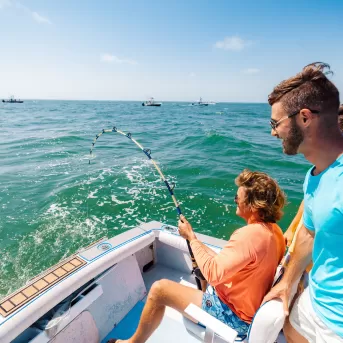 Enjoying boating in Fort Myers
